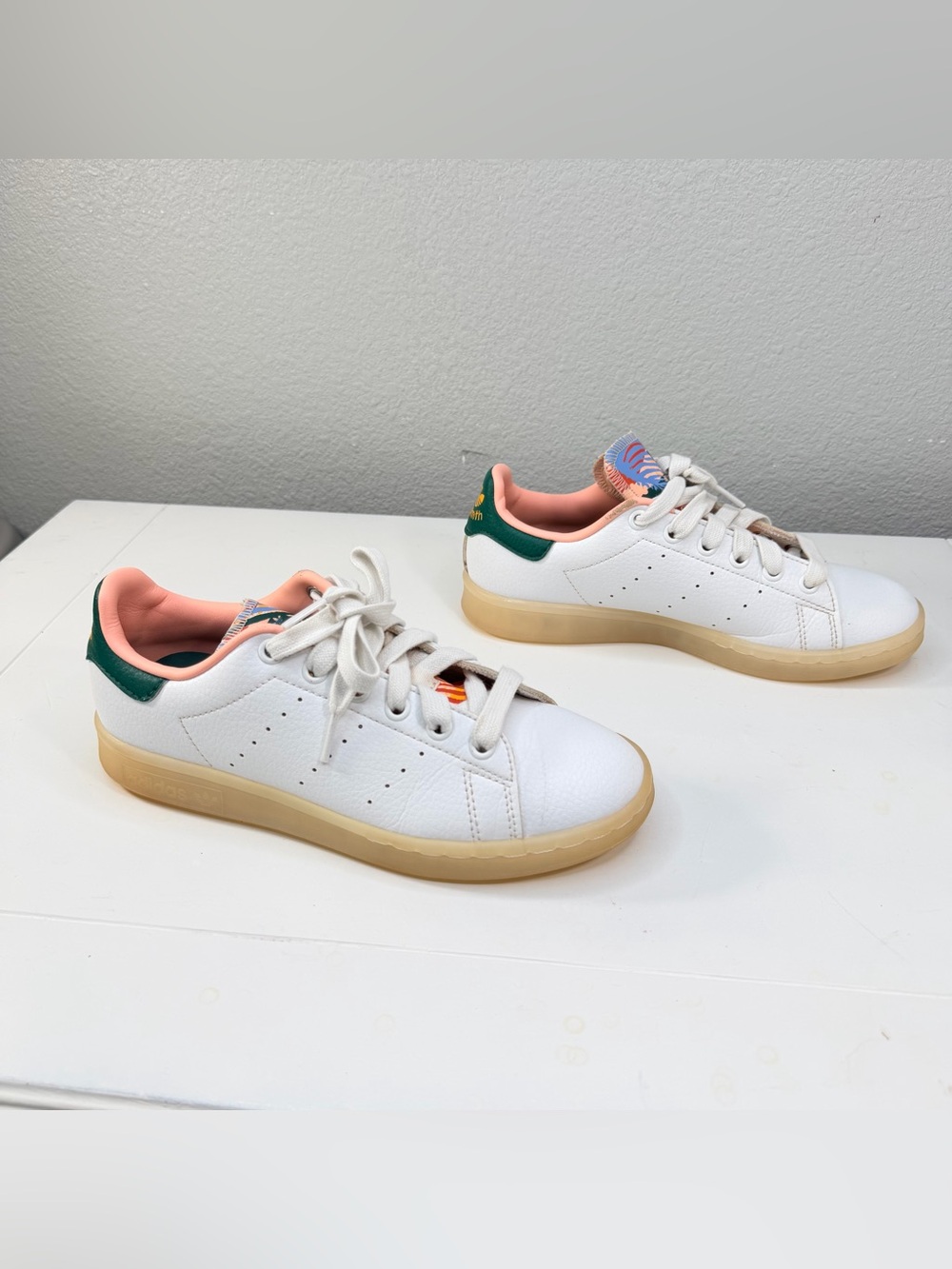 Adidas Originals Stan Smith W FZ3631  White/Collegiate Green Size 5.5